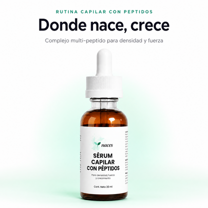 Sérum capilar con péptidos