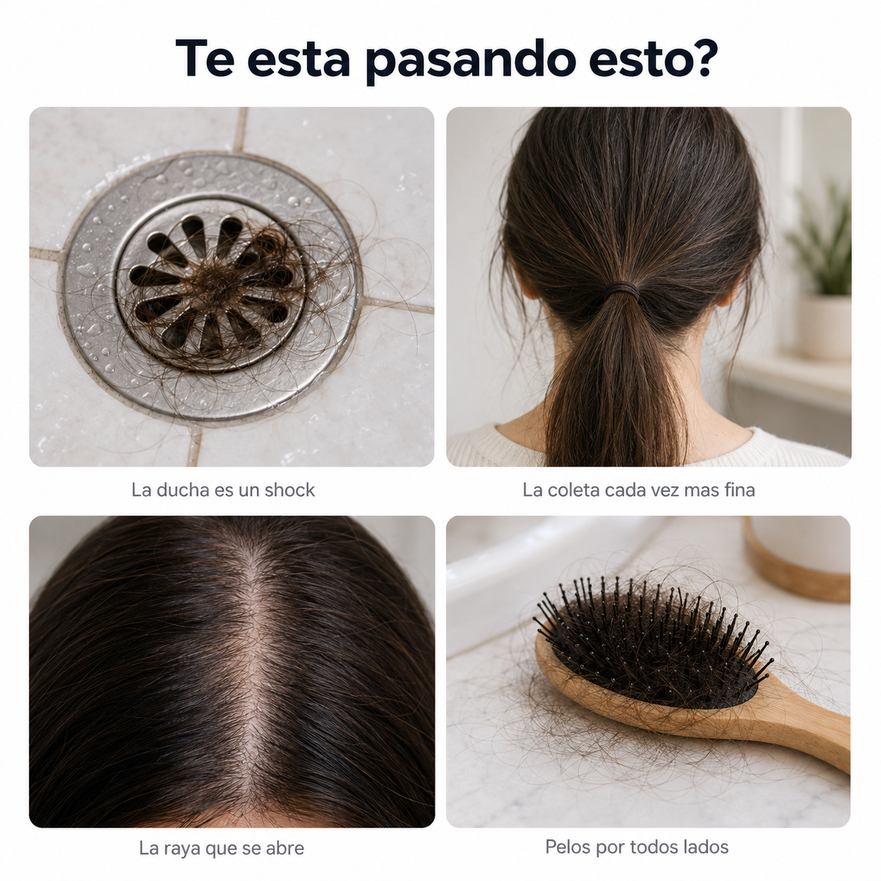 Sérum capilar con péptidos