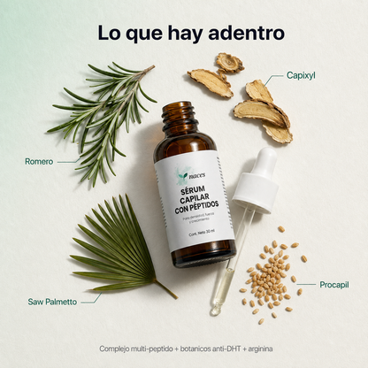 Sérum capilar con péptidos