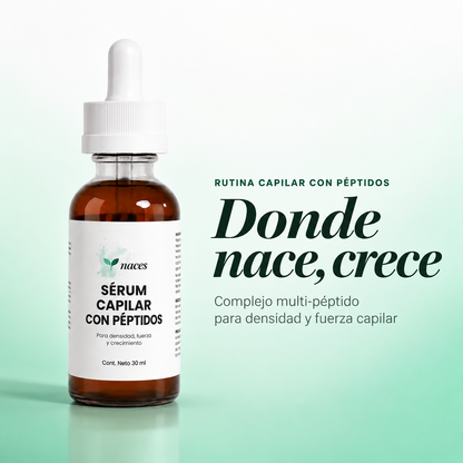 Sérum capilar con péptidos