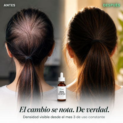 Sérum capilar con péptidos